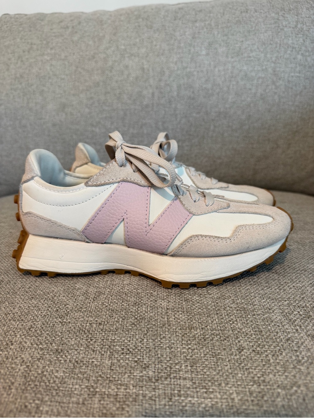 New Balance 327 Women's Sneakers COLOR: Moonbeam with December Sky